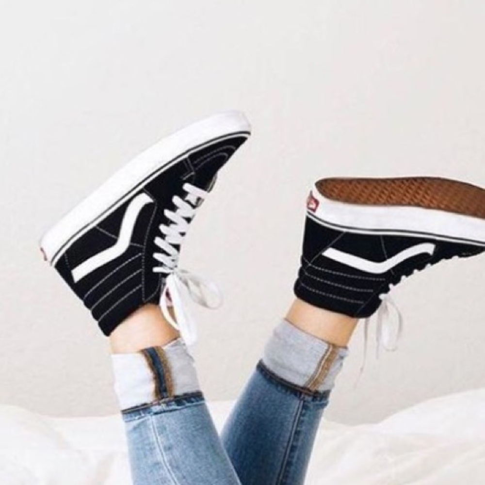 Vans Black and White Women's Sneakers